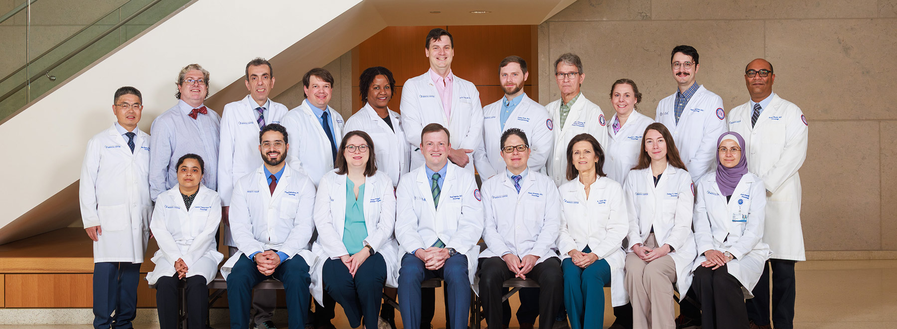 Group portrait of neurology faculty members in the School of Medicine.